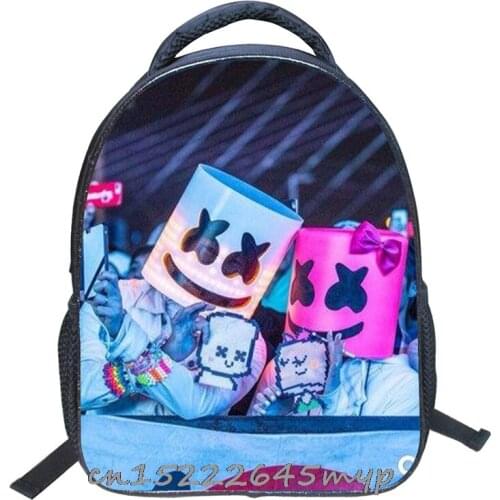 DJ Marshmello Large Capacity Children 3D Print School Bag Boy Girls Cartoon Bookbag Teen Anime Laptop Backpack Children Gift