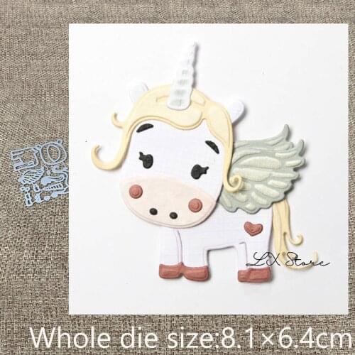 New Design Craft Metal die cuts Cutting Die lovely unicorn decoration scrapbooking Album Paper Card Craft Embossing die cuts