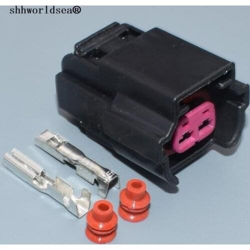 Worldgolden 2.2mm sealed terminal housing plug auto 2 way female waterproof wire harness connector 6189-1152