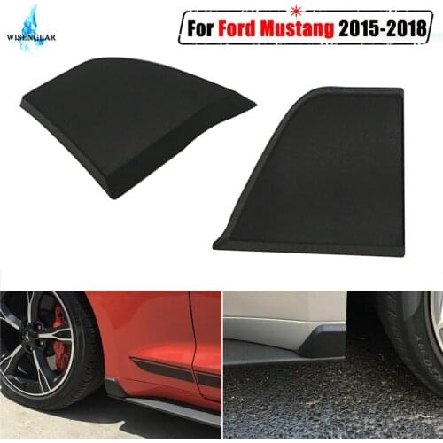 For Ford GT350 Rocker Winglets Side Skirt Spoiler Guard For Ford Mustangs EcoBoost GT V6 2015-2018 Car Stying Matte Blcak 2PCS