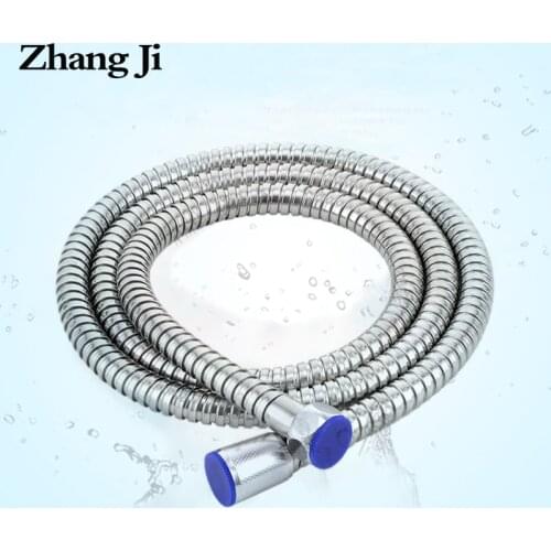 ZhangJi 1.5/2 Meters Flexible Stainless Steel Shower Hose Handheld Shower Pipe Durable Brass Bathroom Accessories Plumbing Hose
