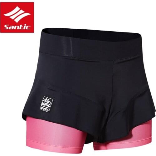 Santic Women Cycling Shorts Riding Cycling Culotte 4D Padded Breathable Comfortable Bike Shorts Summer Downhill Bicycle Shorts