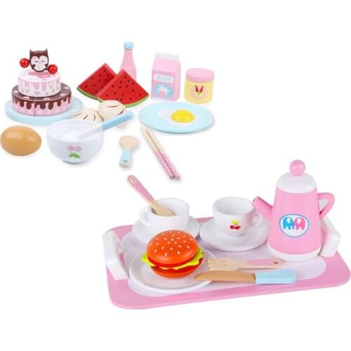 1 Set Cutting Pans Spoons Pretend Play Kitchen Kids Developmental Toy Game