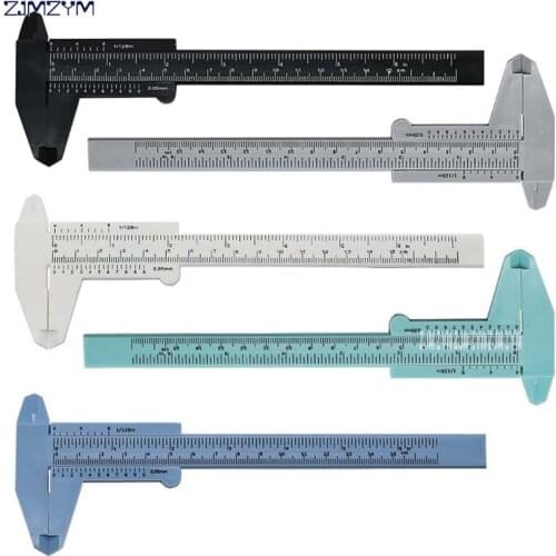 1 piece Plastic Vernier Caliper Micrometer Gauge Measurement Range 0-150mm Measurement depth, height,green/blue/gray/black/white