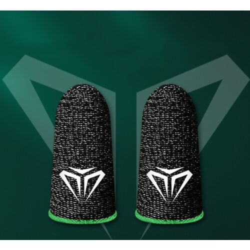 2 Pcs PUBG Finger Cots Mobile Games Sweat-Proof Gloves Silver Fiber Sleeve Thumbs Cover For Mobile Touch Screen Game Accessories