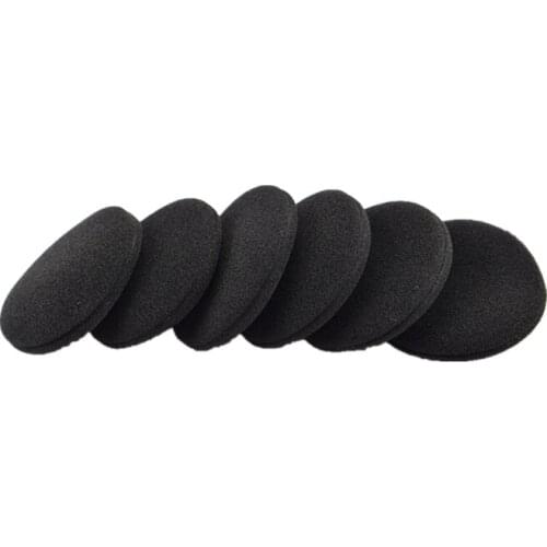 5Pairs 60mm/2.4" Replacement Foam Earpads Cushion for logitech- H600 H330 H340/Aiwa HP-CN5/Labtec Axis 502 headset Black