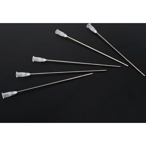 5Pcs Syringe Needle Tips Blunt Syringe Needle Tips 4" 14Ga Blunt Dispensing Adhesive Stainless Steel Syringe Needle Tips