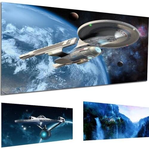 5D DIY Diamond Painting Star Trek Full Drill Square Diamond 3d Embroidery Cross Stitch kits rhinestones Mosaic landscape