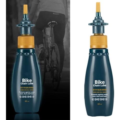 60ml MTB Road Bike Chain Lube Bicycle Lubricant Silicone Oil Cycling Accessories Protects Against Wear Rust Dust