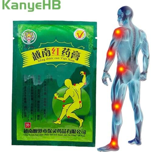 8pcs/bag Vietnam Red Tiger Balm Pain Relief Patch Back Neck Muscle Joint Arthritis Chinese Medical Plaster H004