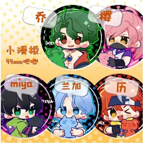 Anime SK8 the Infinity Button Badge SK EIGHT MIYA REKI Langa Cherry Blossom JOE Cute Metal Brooch Pins Bedge Cosplay Collection