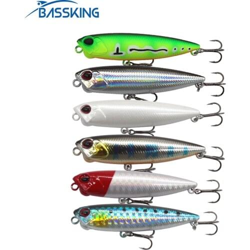 BASSKING 65mm5.5g/100mm 14g Floating Pencil Bait ORIGIN Hook Top Water Fishing Lure Isca Artificial Para Pesca Wobbler Hard Bait