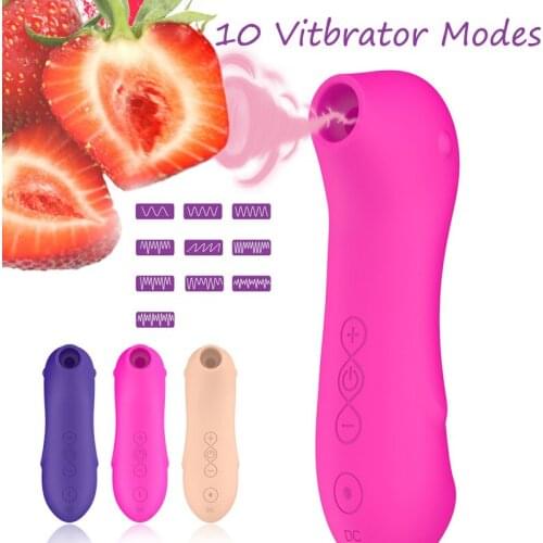 Cordless Sucking Toys Female Vibrator Powerful Clitoris Sucker Blowjob Tongue Clit Stimulator Nipple Vagina Sex Toys for Woman
