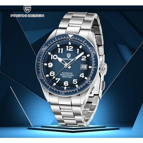 PAGANI DESIGN 2020 New Mens Watches Brand Luxury Watch Full Steel Automatic Mechanical Watch Men Fashion Waterproof Wristwatch