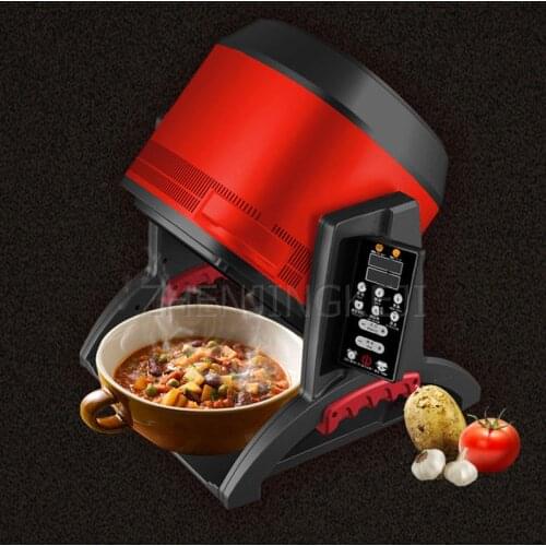 Household Cooking Machine 6L Small Automatic Intelligent Fry Fried Cook Cooker Cooking Robot Roller Fried Rice Machine Wok Home