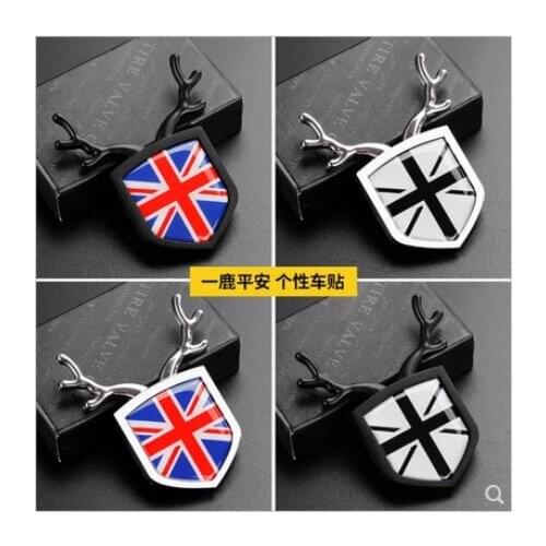 Union Jack Auto Trunk Rear Fender Emblem Badge Decal Stickers Car Accessories