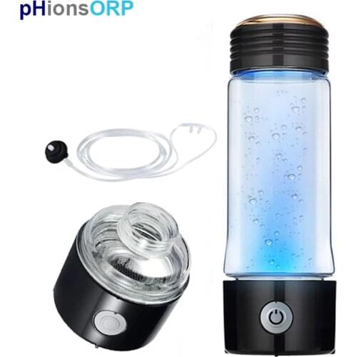 6th NEW SPE Hydrogen Rich Water Generator Bottle Inhaler Kit Glass Cupbody 3000ppb H2 CUP Maker Hydrogen Water Ionizer Machine