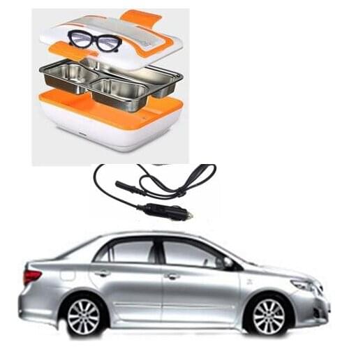 12V Car heater Electrical Heating meal box food Container Stainless steel food grade material and fast heater food in car