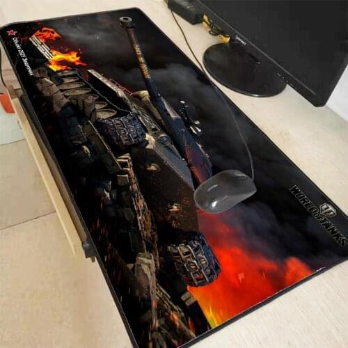 XGZ Large Anti-slip World of Tanks Mouse Pad Gamer Gaming Mousepad Keyborad Mouse Mat Locking Edge Padmouse for CSGO DOTA WOT