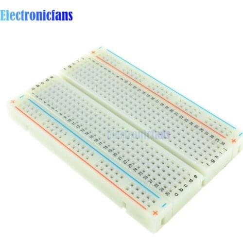 5PCS Mini Solderless Breadboard Bread Board 400 Contacts Available Test Develop