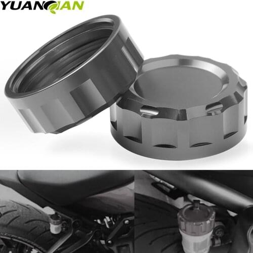 Motorcycle CNC Aluminum Rear Brake Fluid Reservoir Cover Cap For Kawasaki Z750 2007 2008 2009 2010 2011 2012 2013 2014 2015 2016