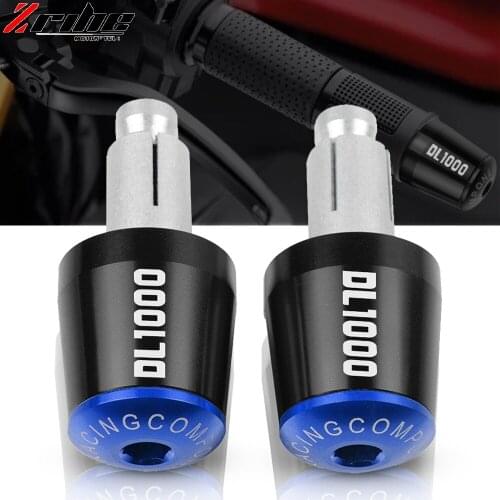 Motorcycle Accessories 7/8" 22MM Handlebar Hand Grips Handle Bar End Cap For SUZUKI DL1000/V-STROM DL 1000 2002-2016 2015 2014
