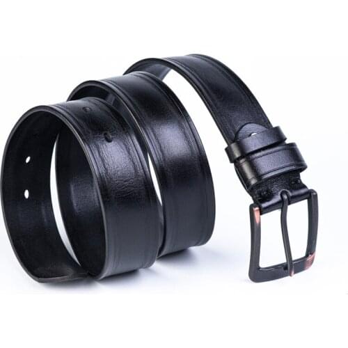 Men Top Layer Leather Casual High Quality Belt Vintage Design Pin Buckle Genuine Leather Belts Male Waistband Cummerbund