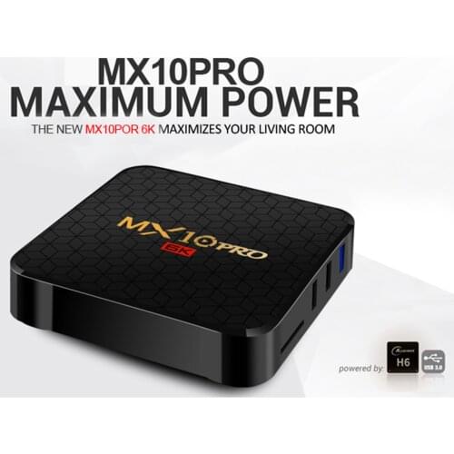 Mx 10 Pro H6 4+64GB Smart Octa Core Android 9.0 Dual-band WIFI 6K US