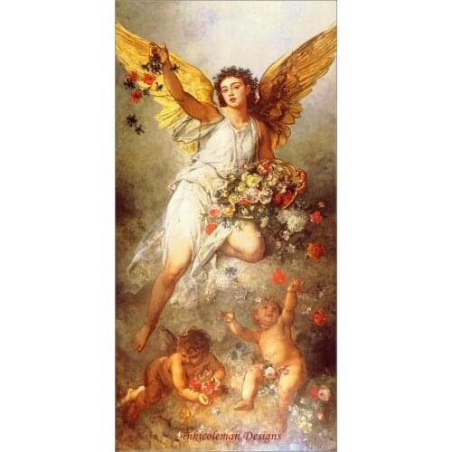 Embroidery Counted Cross Stitch Kits Needlework - Crafts 14 ct DMC Color DIY Arts Handmade Decor - Your Caring Angels