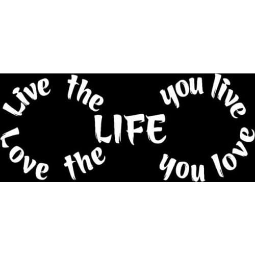 15.2x6.5CM LOVE LIVE LIFE Originality Vinyl Decal Car Sticker Motorcycle Car-styling