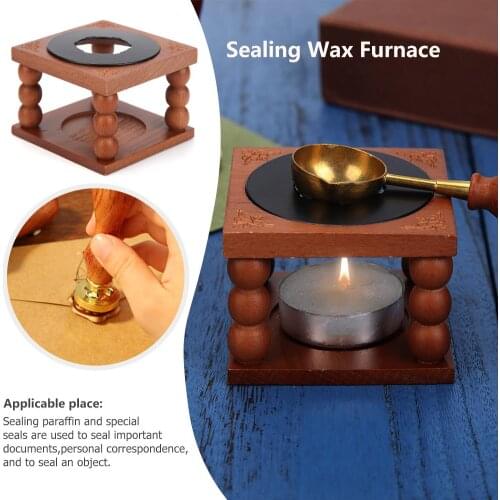 Retro Sealing Wax Furnace Stove Pot Fire Wax Seal Stamp Sealing Wax Spoon Furnace Stove Pot DIY Decorative Stamps Craft Gifts