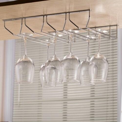 27cm Cup Holder Upside down Wine Cup Holder Creative Hanging High Base Cup Holder Bar Glass Suspension Hanger Wine Glass Rack