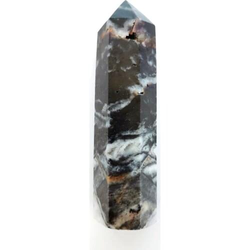Natural magic violet fluorite crystal column natural healing crystal 8-11cm