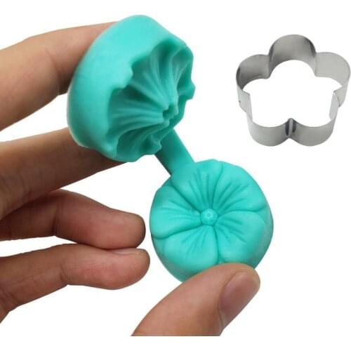 Flower Blossom Sugar Art Mold Cake Decorating Tools Chocolate Silicone Mold для кухниd