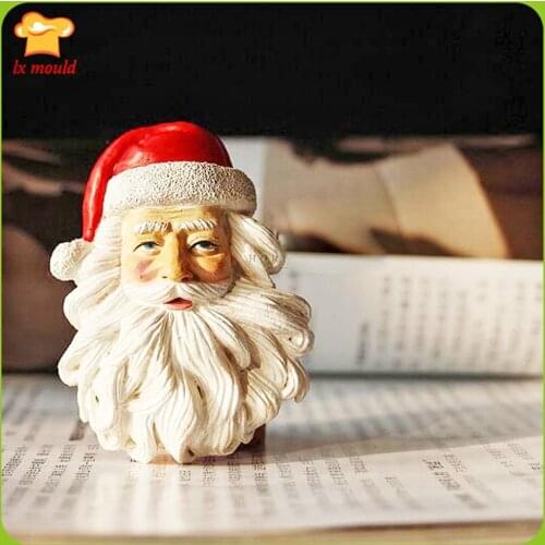 2016 Exclusive new Santa Claus Snowman Silicone Frozen Sugar Cake Molded Embossed Printing Mold Chocolate Cookies Mold