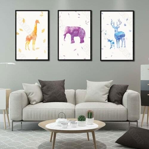 Modern Abstract Animals Living Room Decorative Painting Nordic Paintings Dining Room Bedroom Sofa Background Wall Painting