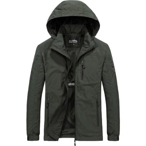 New Tactical Jackets M~6XL Spring Autumn Mens Casual military Hoodie Jacket Men Waterproof Clothes Mens Windbreaker Coat Male