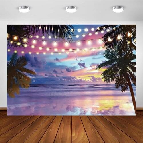 Yeele Sunset Seaside Landscape Theme Backdrop Indoor Portrait Photography Coconut Tree Background For Photo Studio Photophone