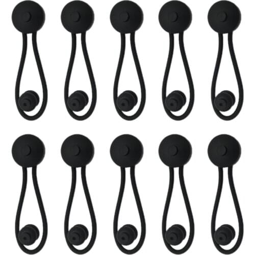 10Pcs Bungee Shock Cord Cover Clips and Lacing Knobs Pull Tie Down Tarp Canvas Knobs for Marine Boat Truck Car RV Cover