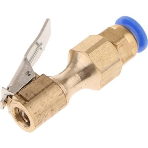 2 Pieces 8mm Straight Car Truck Tyre Inflator Valve Connector Clip On Air Chuck