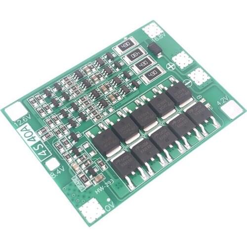 4S 40A Li-ion Lithium Battery 18650 Charger PCB BMS Protection Board with Balance For Drill Motor 14.8V 16.8V Lipo Cell Module