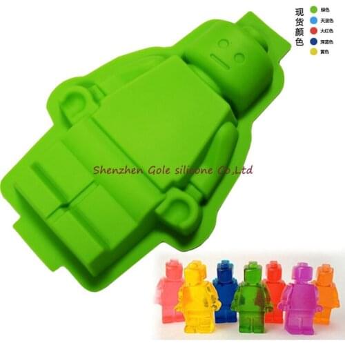 50pcs DIY Fondant Cake Decorating Tools Foodgrade 100% Silicone Mold Super Big Robot Cake Mold Ice Mold Baking Pan