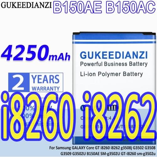 B150AE B150AC 4250mAh Battery For Samsung GALAXY Core GT i8260 i8262 g3508j G3502 G3508 G3509 G3502U B150AE SM-g3502U GT-I8260