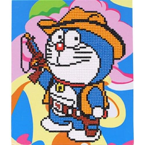 Diy 5d Diamond For Kids Diamond Painting Kits Children Rhino Cat Picture With Frame Diamonds Mosaic For Kids Handcrafts Decor