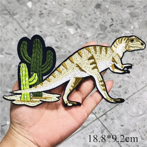 Jurassic World Dinosaurs Embroidered Applique Iron on Patches Clothes Garment Apparel DIY Clothing Accessories Repair Stickers