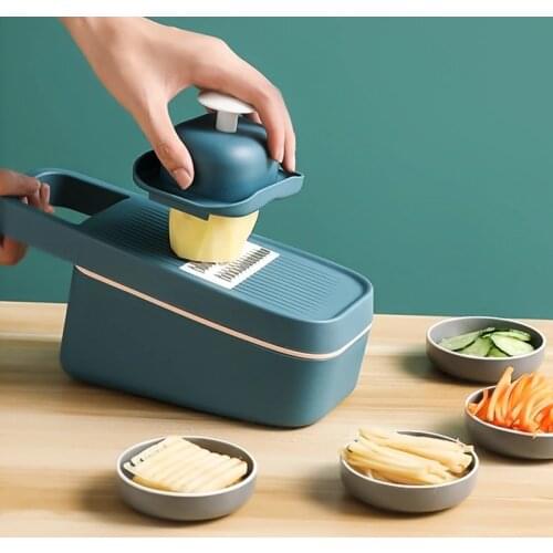 Household Kitchen Multifunctional Vegetable Cutter Stainless Steel Potato Slicer Grater Creative vegetable cutting tools