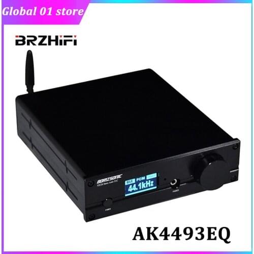 BRZHIFI AK4493QE Audio DAC Decoder USB XMOS XU208 PCM32Bit 384KHz DSD256 AK4113 XILINX Bluetooth 5.0 CSR8675 APTX-HD Decoding