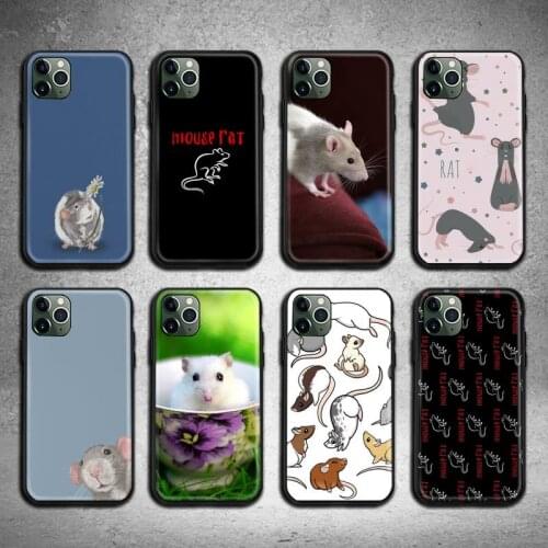 Mouse Rat Phone Case For iphone 12 11 Pro Max Mini XS Max 8 7 6 6S Plus X 5S SE 2020 XR cover