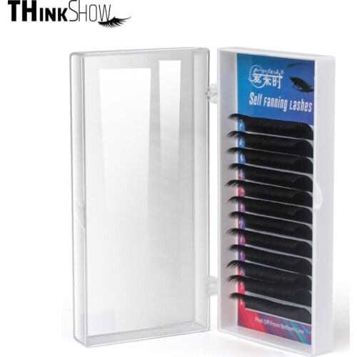 DIY Easy Fan Eyelash Extensions 2D/3D/4D/5D/6D Auto Fan Volume Lashes Blooming Easy Fan Eyelash Extension Faux Mink Eye Lash