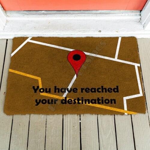 3D GPS Custom Doormat Indoor Doormat Non Slip Door Floor Mats Decor Porch Doormat